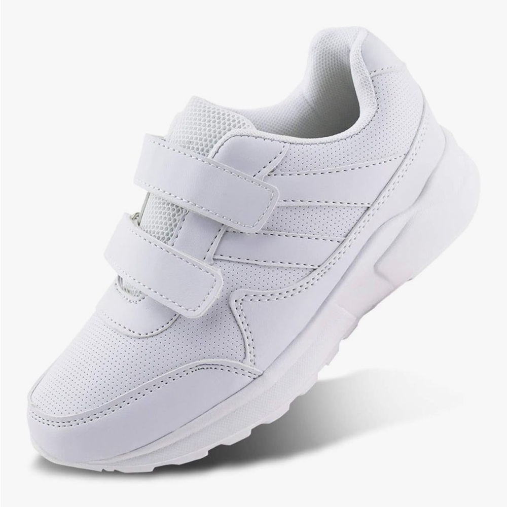✅ 5 for $25 - GUC White Sneakers Double Velcro, Size Little Kid 1